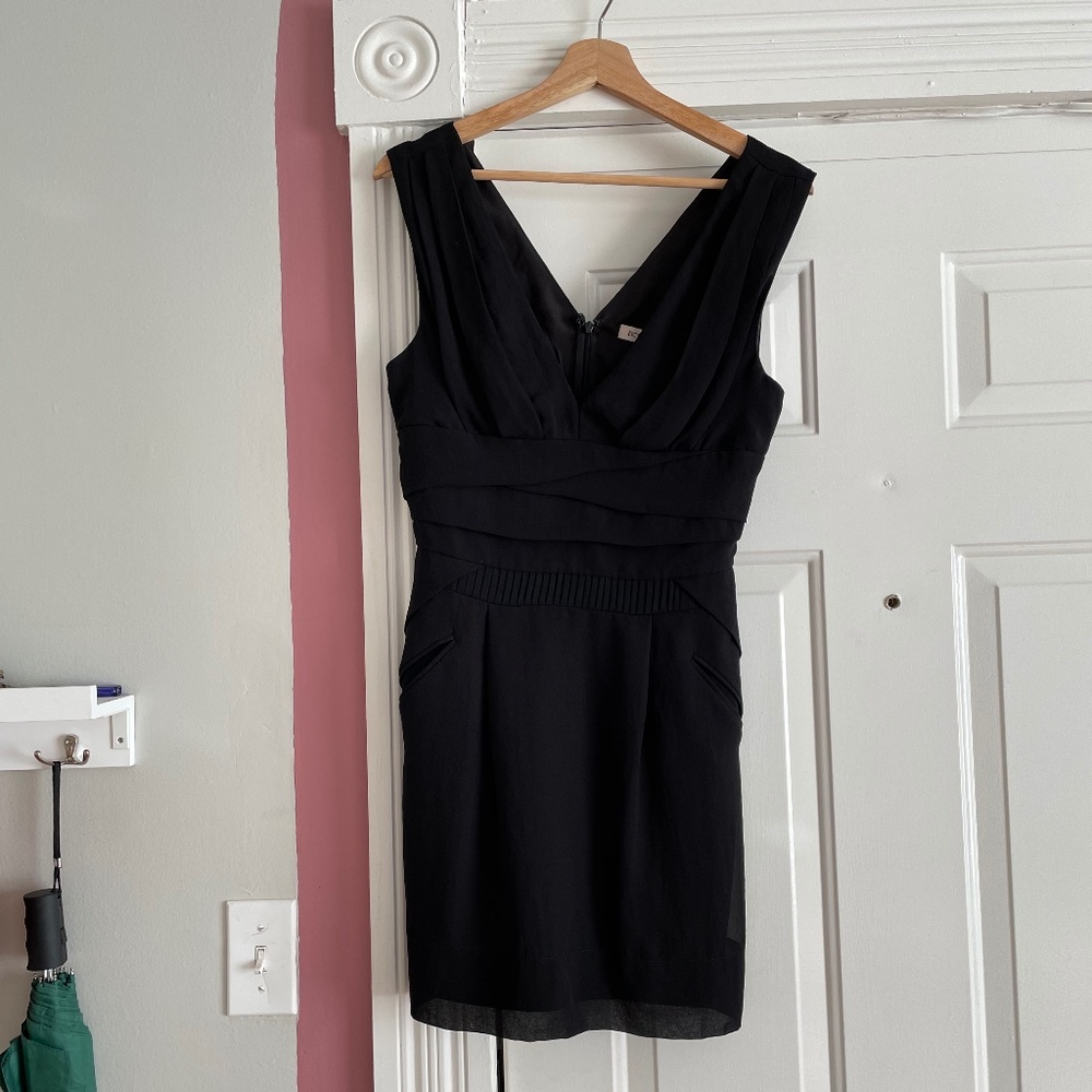 BCBGeneration Black Mini Cocktail Dress Size 8